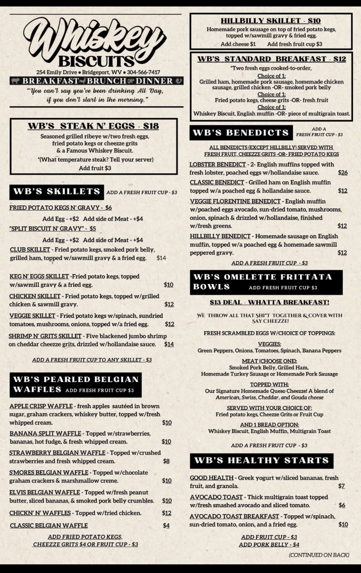 Menu Front